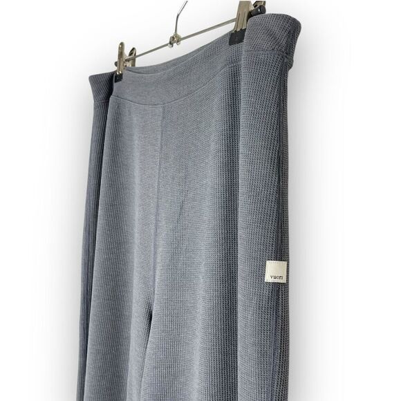 Vuori Bayview Thermal Wide Leg Pants Waffle Knit Gray Women’s Size XL - Picture 7 of 9